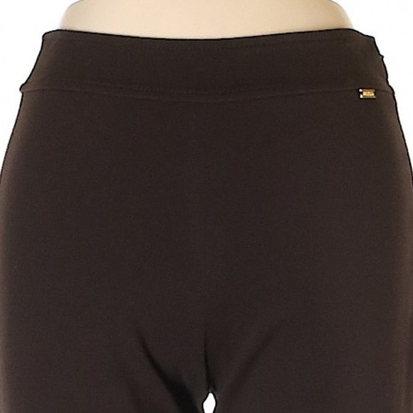 NWT St. John Mahogany Brown Alek Skinny Leg Zip-Ankle Leggings Size 0 - Picture 2 of 4